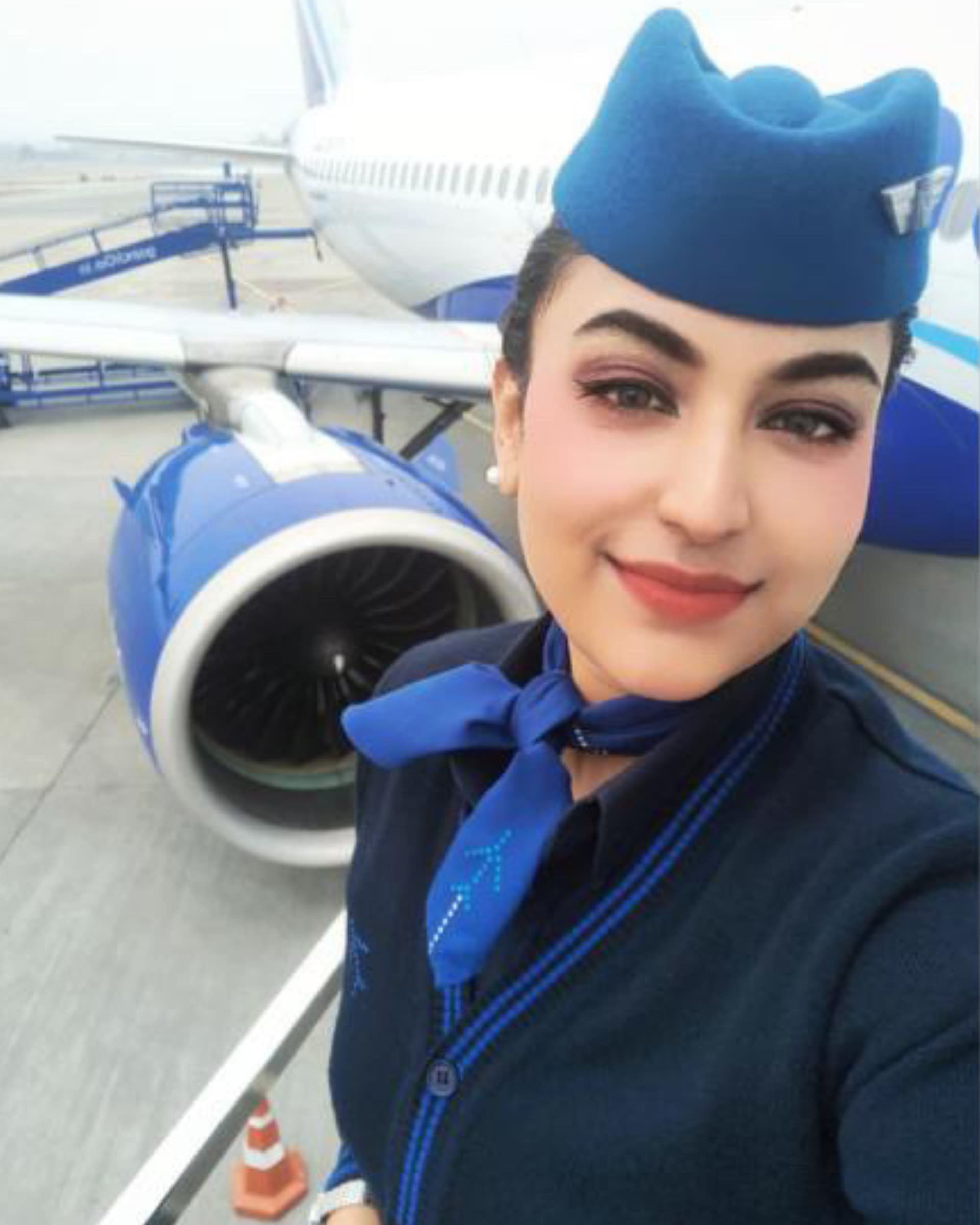 Nilanjana Adhikari, Wings Institute Vadodara graduate working as cabin crew at IndiGo Airlines
