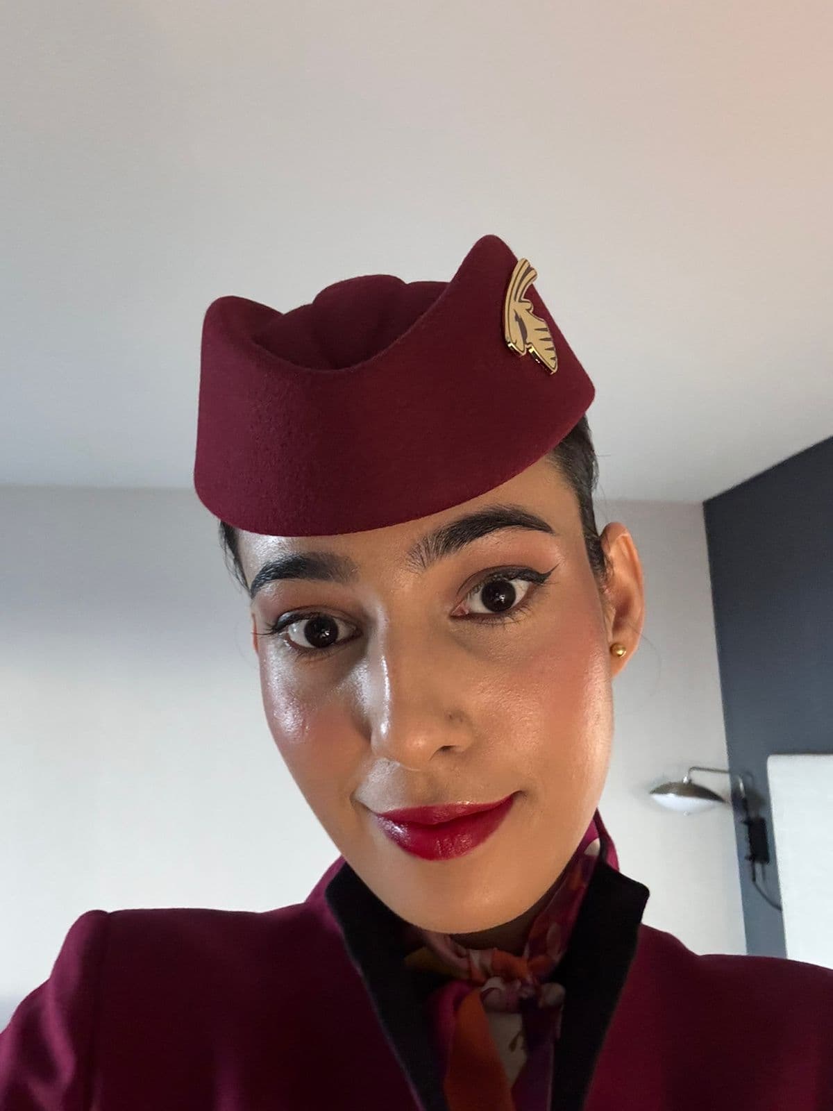 Anal Desai, Wings Institute alumnus working as Cabin Crew at Qatar Airways