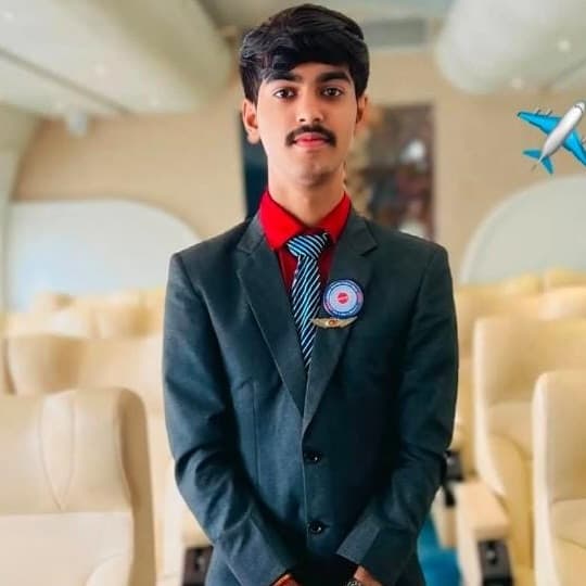 Krish Mehta, Wings Institute alumnus working as Ground Staff at Ahmedabad International Airport