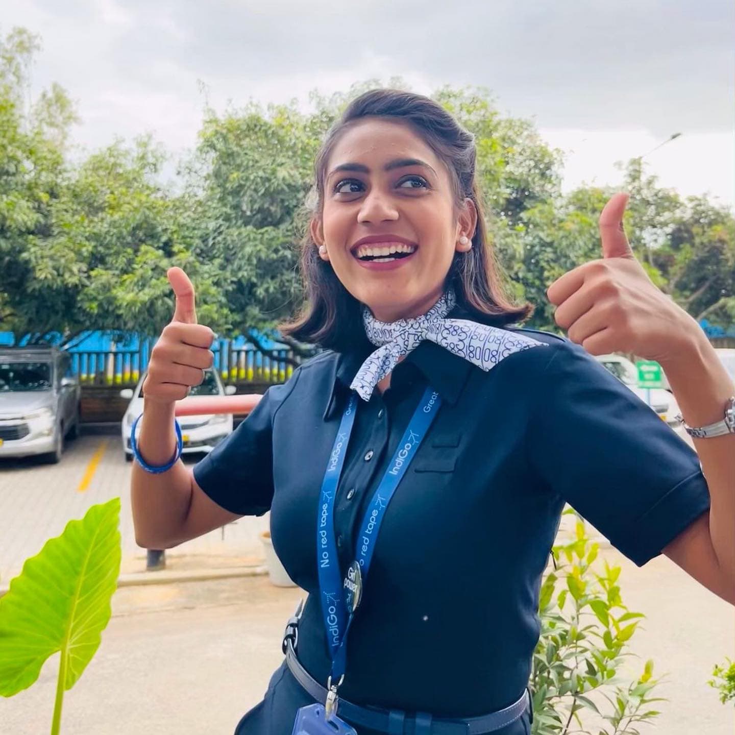 Bansariba Raulji, Wings Institute airport management graduate working as ground staff at IndiGo Airlines