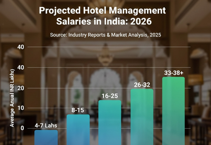 Hotel Management Salary in India 2026 | Front Office Salary & Complete Earnings Guide - Hotel Mgmt career guide from Wings Institute Vadodara Gujarat
