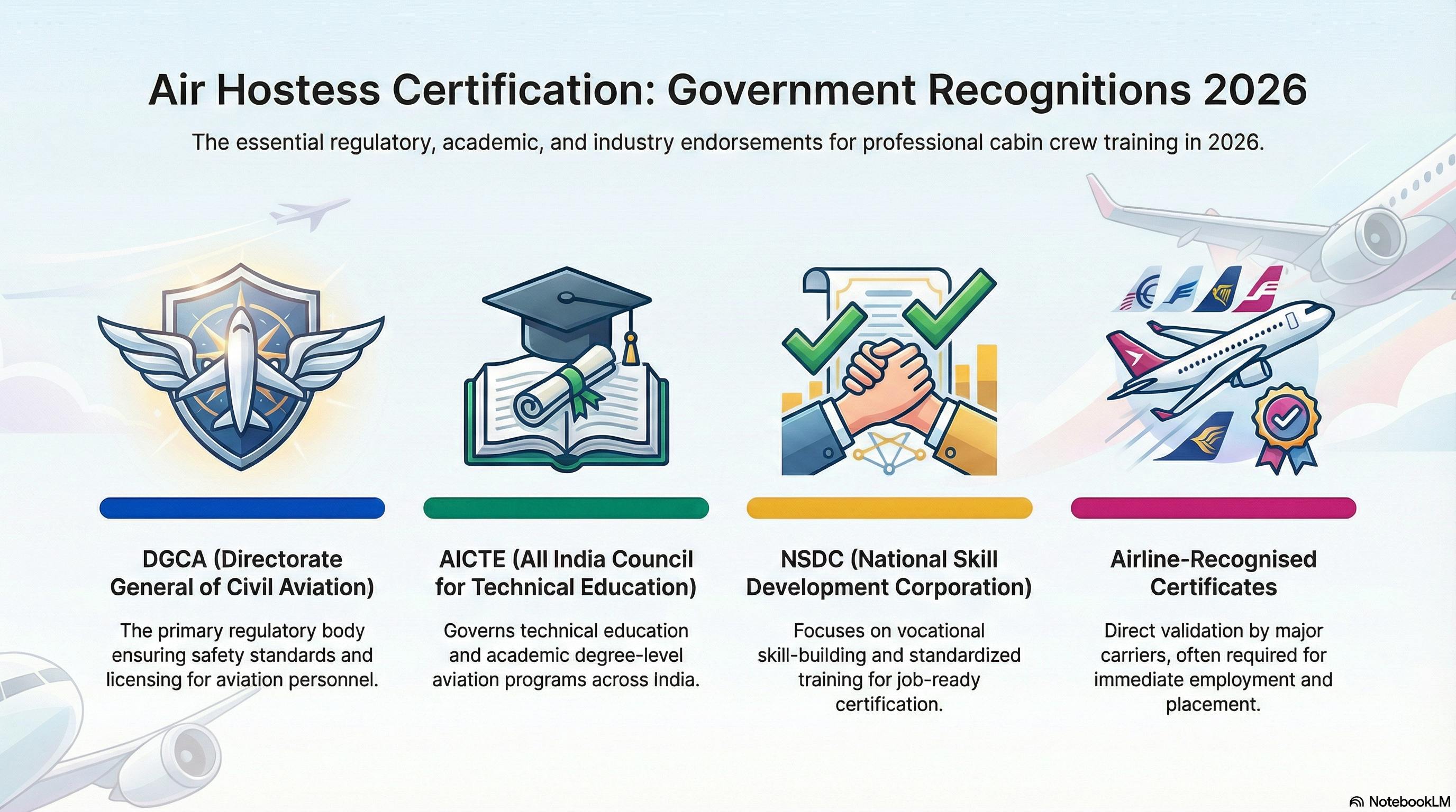 Air Hostess Course Certification Government 2026: DGCA Truth - Cabin Crew career guide from Wings Institute Vadodara Gujarat